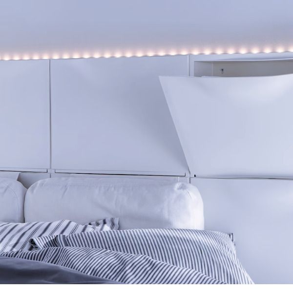 Protector de cama MINNEN blanco